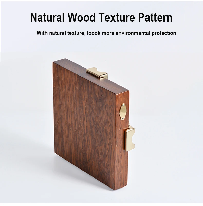 Luxury Solid Wood Cigar Ashtray With Copper 4 Rest Smoking Stand Cigarette Ash Tray