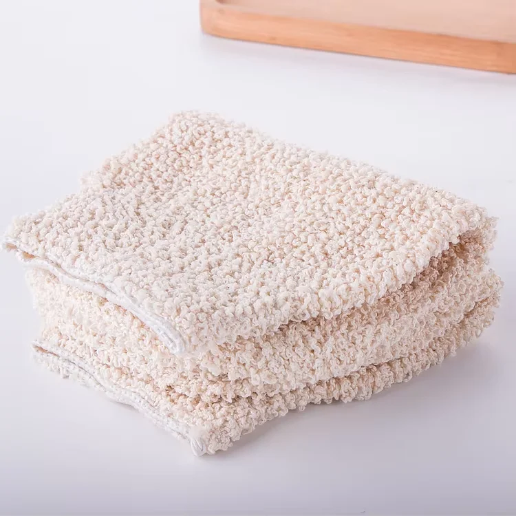 Wholesale Shower Products Private Label 100% Eco-friendly Plant Fiber Jute Hemp Natural Body Exfoliating Bath Gloves