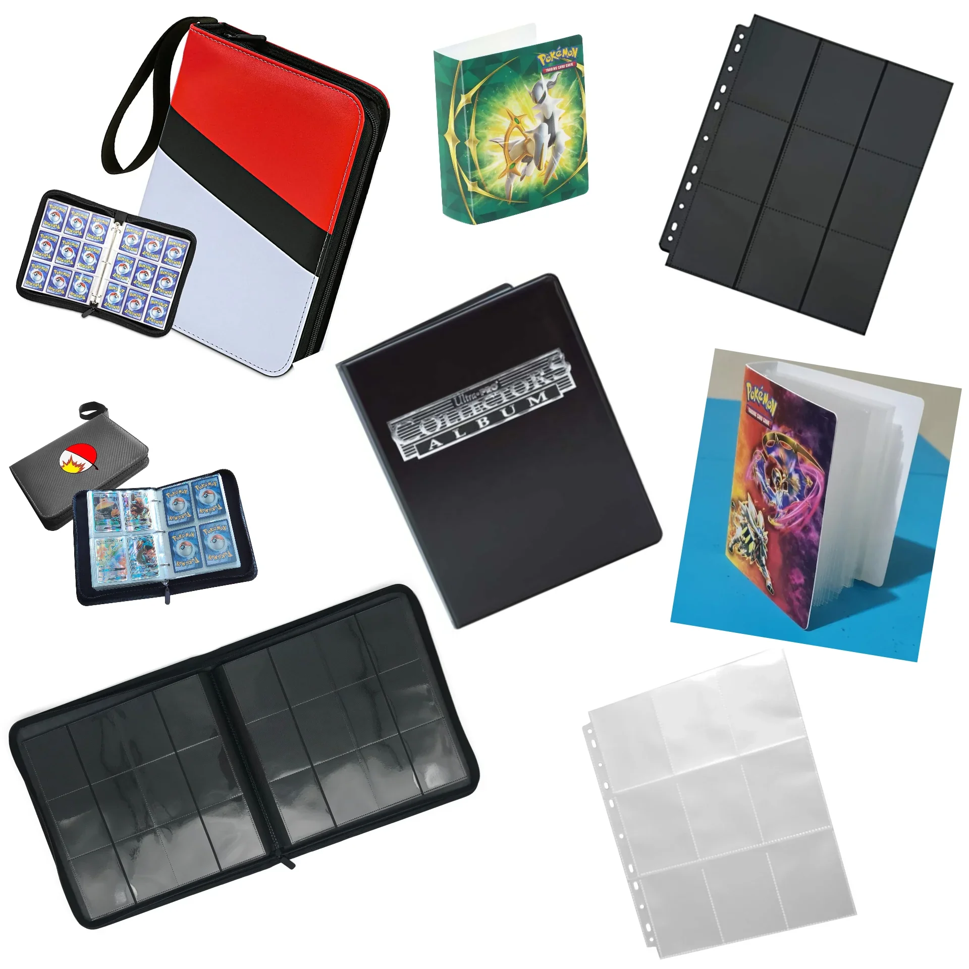 Zealed POKEMONED CARD FOLDER  ULTRA PRO-BINDER A4 4 9-POCKET TRADING CARD PORTFOLIO FOLDER