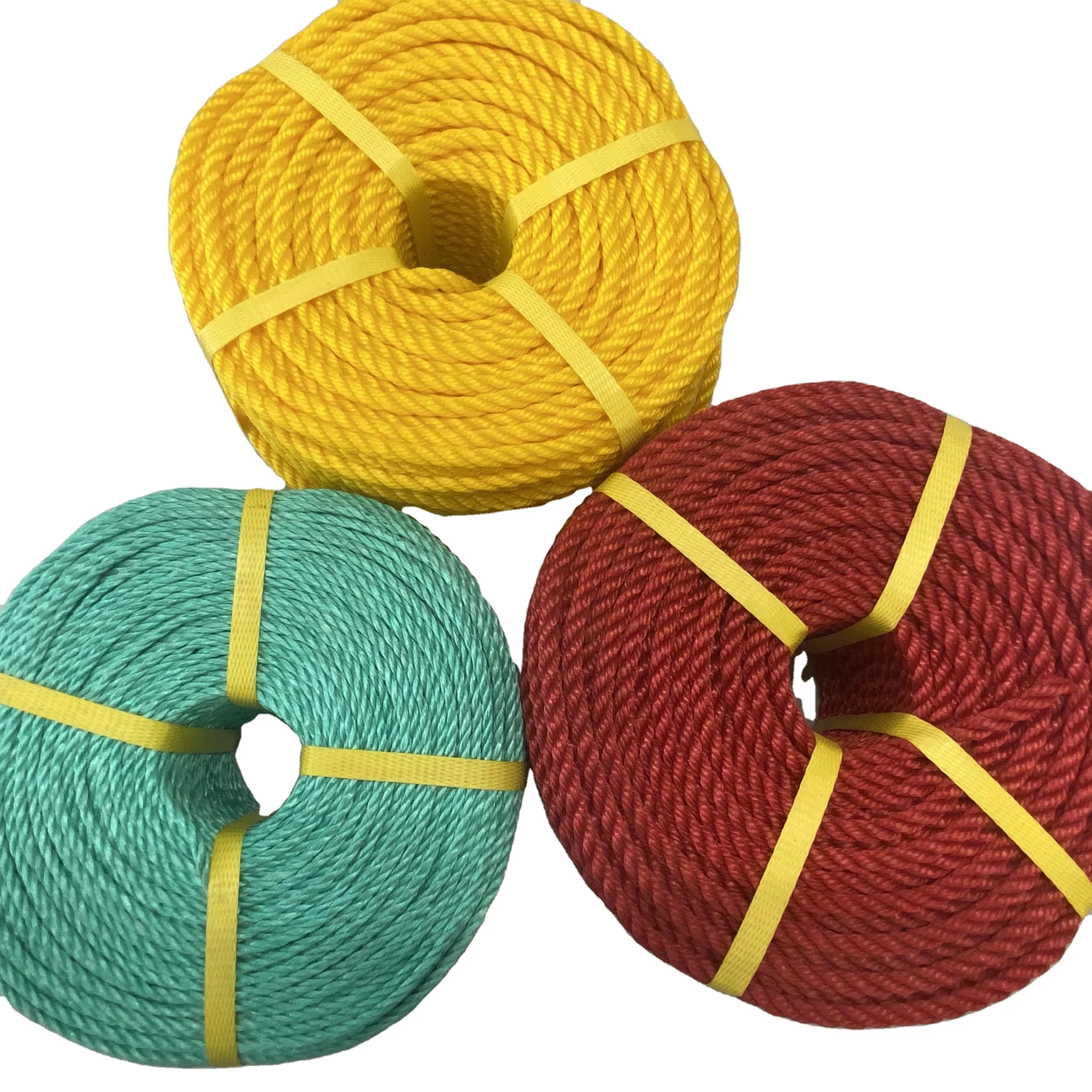 3strands PP PE twist rope colorful rope