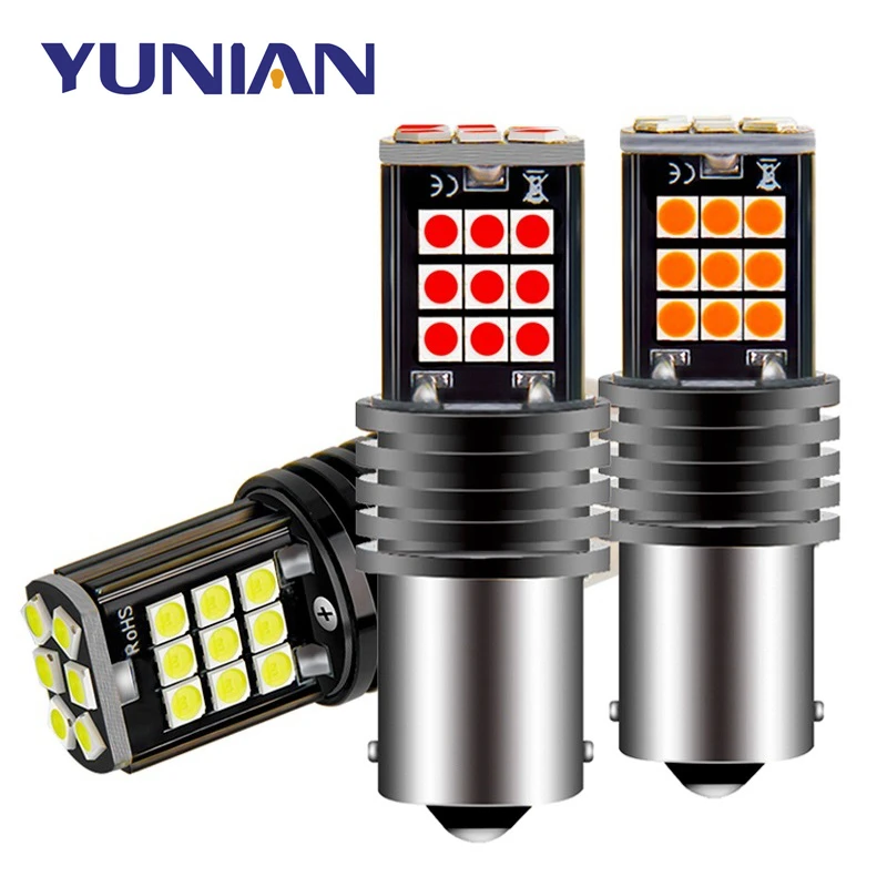 Signal Lamp P21w Led Ba15s 1156 Py21w Bau15s Bulb 3030SMD Canbus 1157 Led Bay15d P21/5w Turn Signal Brake Backup Light 12V