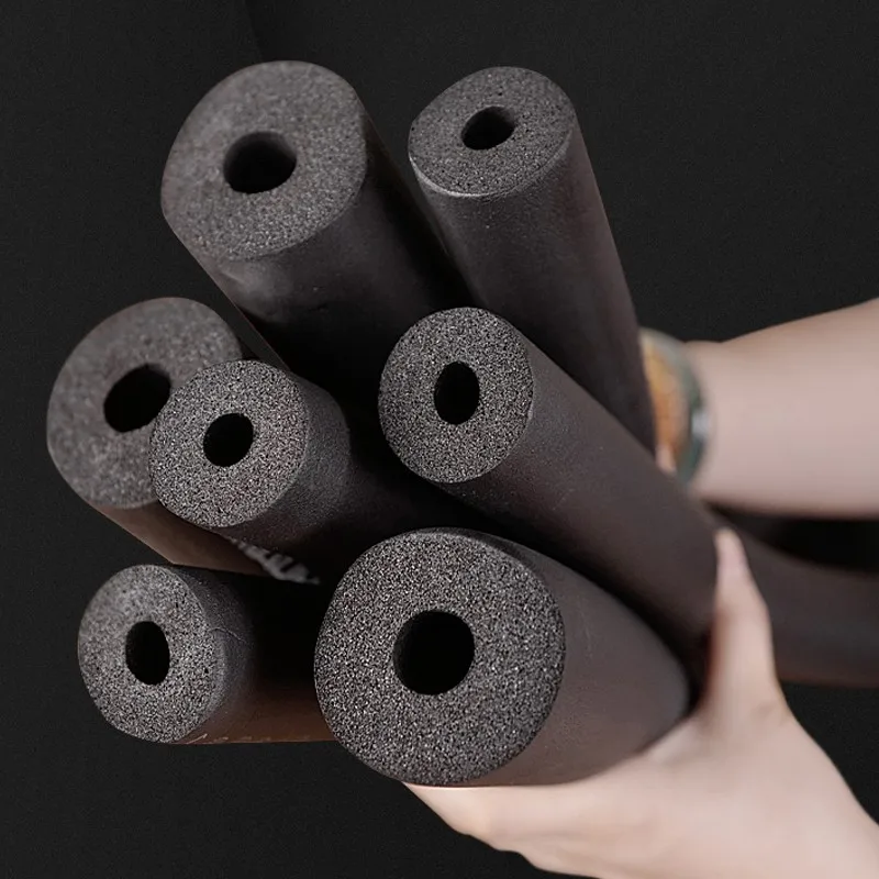 Flexible rubber foam pipe insulation/UET RF010 rubber foam pipe 1 inch foam rubber pipe insulation