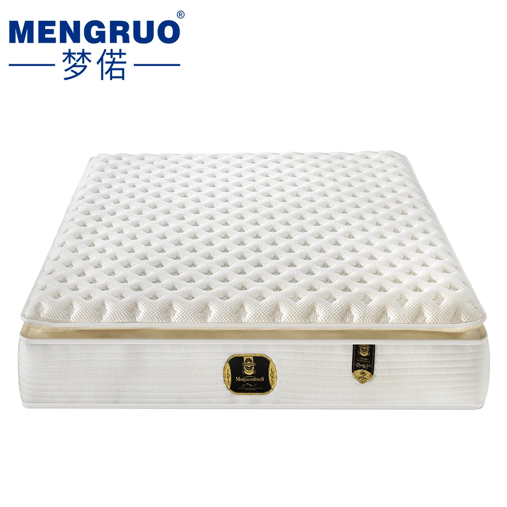 OEM ODM Hotel Comfort Memory Bedroom furniture King Size Luxury latex mattress Pocket Spring Foam Mattress in a box