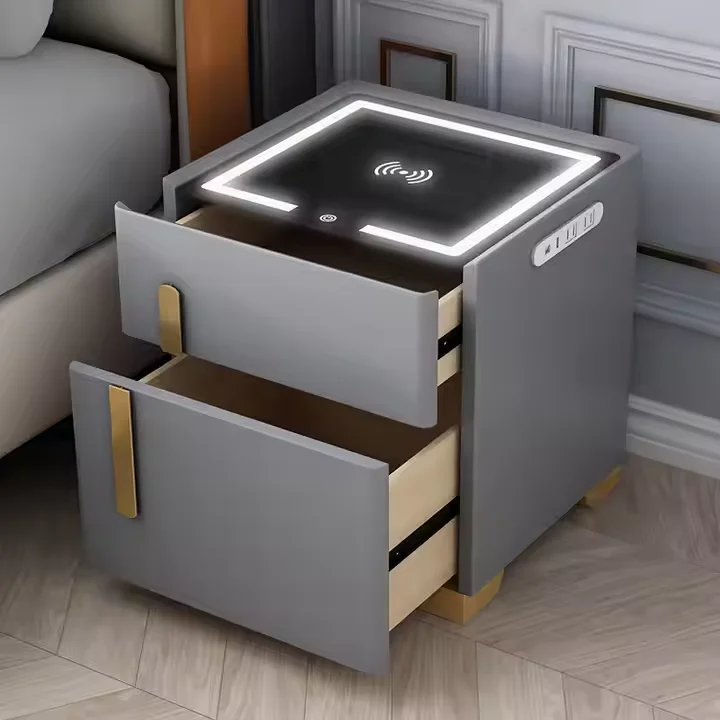 Умные тумбочки мебель для спальни беспроводной USB-зарядный ящик хранения умный динамик прикроватный столик ночная подставка