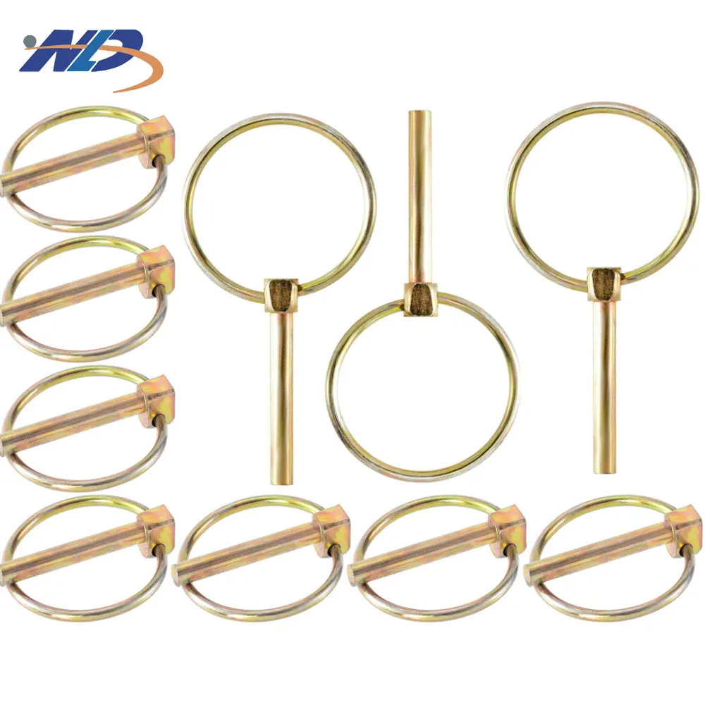 O Type Zinc Plated Safety Spring Cotter Lynch Pin Made of Steel Carbon Steel 304 Stainless Steel ISO Certified