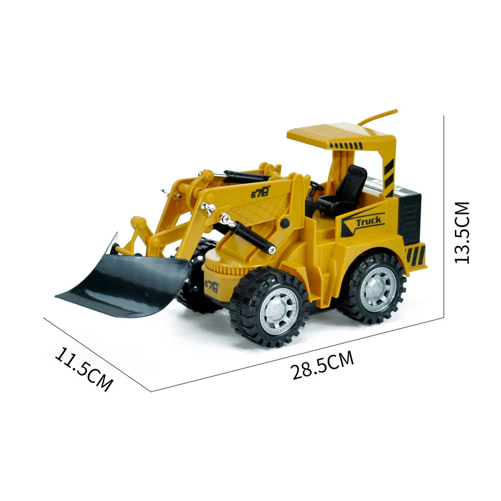 1/24 5CH Radio Control RC Bulldozer Truck RC Engineering Construction Vehicle Truck Toys for Children