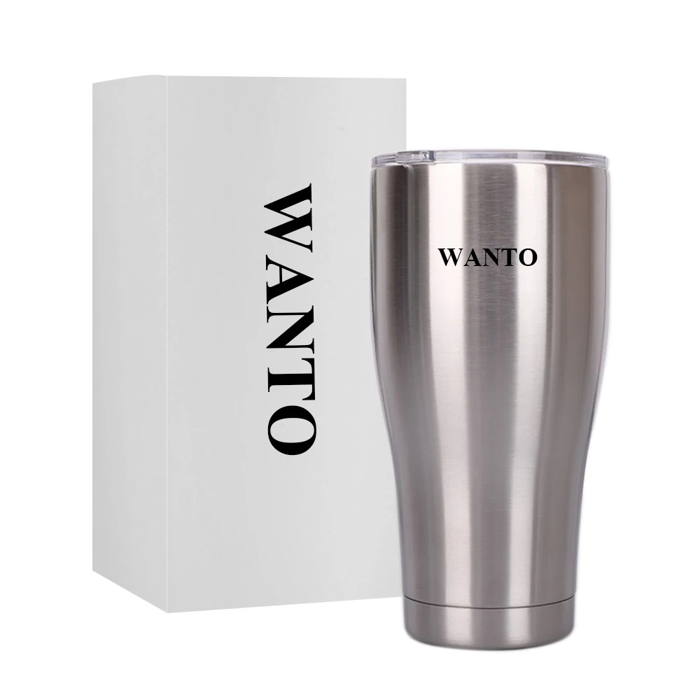 Wanto 12oz 20oz 30oz 40oz Wholesale Best Selling Stainless Steel Double Wall Tumbler Cup Manufacturer With Sliding Lid