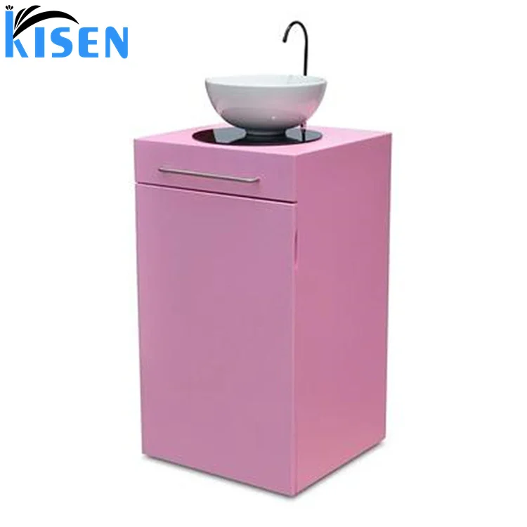 Tiada Paip Hitam Putih Kisen Salun Mangkuk Syampu Mudah Alih Elektrik Sinki Besen Basuh Tangan Dengan Haba dan Roda Tangki Air