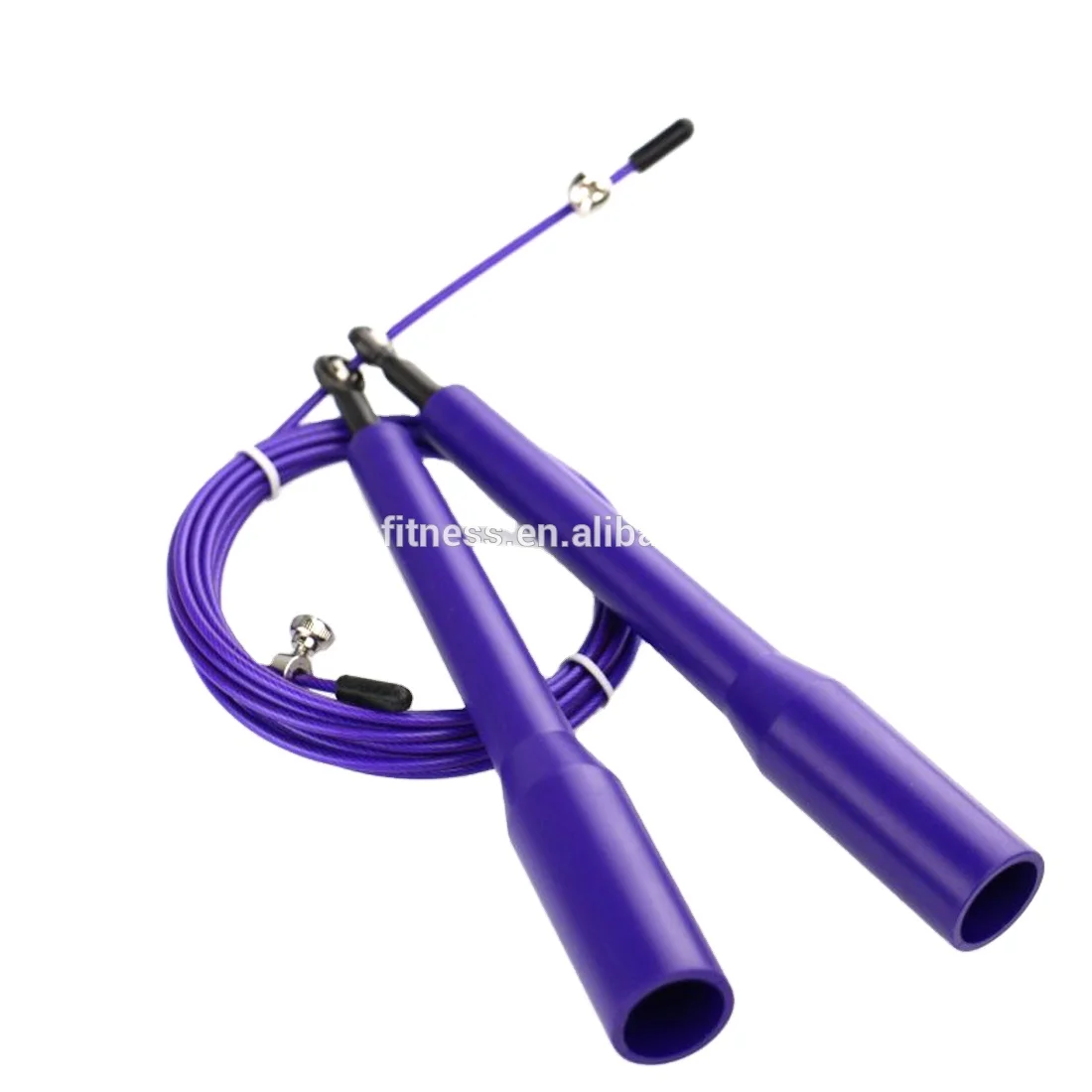 MSJ Fitnss Latest Design Adjustable eco-friendly PVC Wire Jump Rope workout equipment