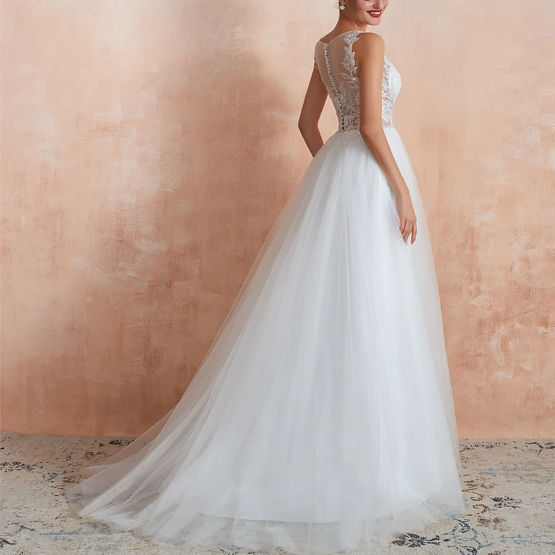 Hot selling excellent bridal luxury beaded elegant bodycon long wedding dresses