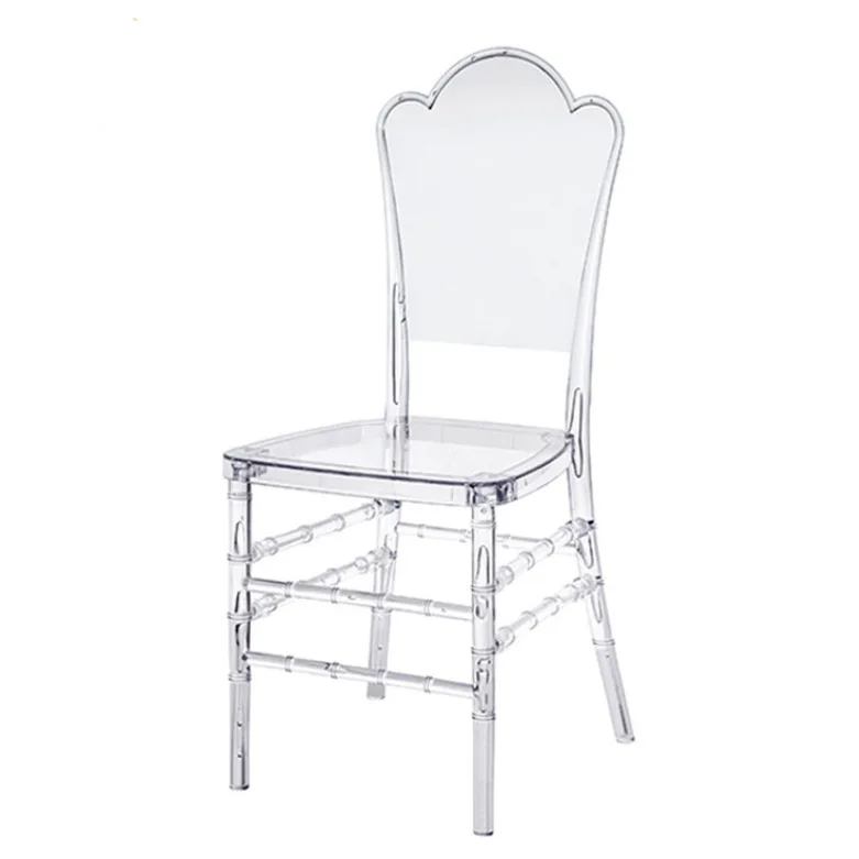 Hot and simple banquet bamboo chair wedding wedding acrylic transparent resin wholesale chivari chair