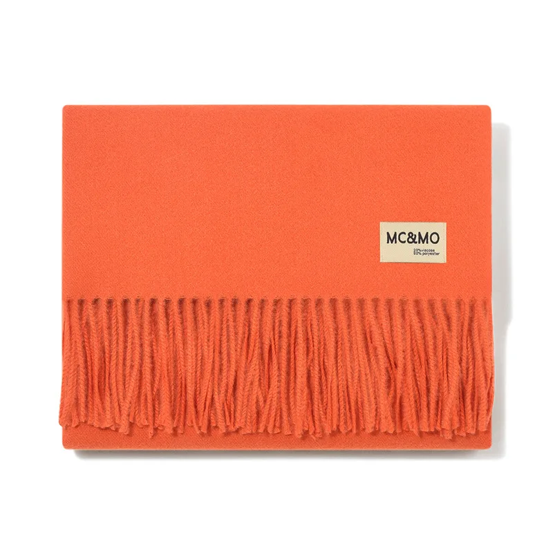 Customized wholesale high quality fashion  Winter Warm women Scarf Cashmere Wool Knit women Scarf