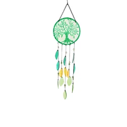 glass pendant iron crafts decoration creative home wind bell bell wind chime