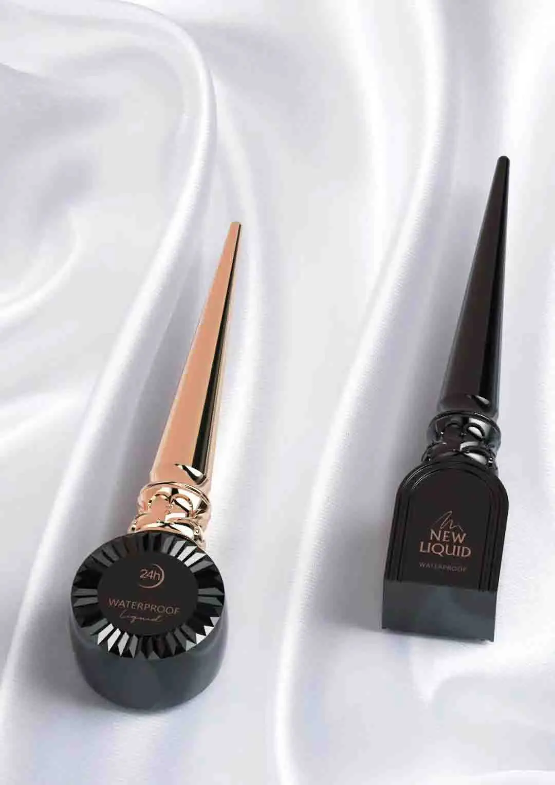 Private Label Eyeliner Empty Bottle Very Black Container Custom Colorful and Golden Tubes