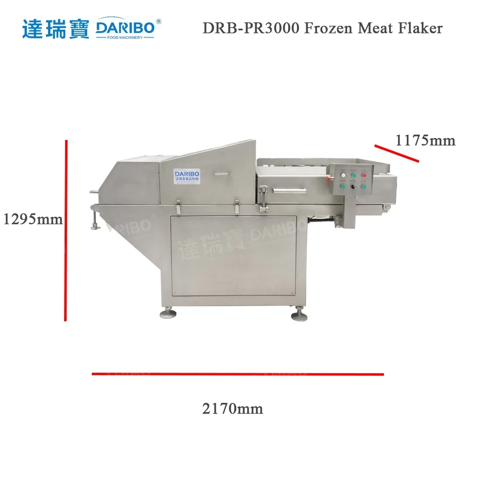 Big Block Cutter Frozen Meat Flaker Chicken Block Processing Machine Pork Slicer