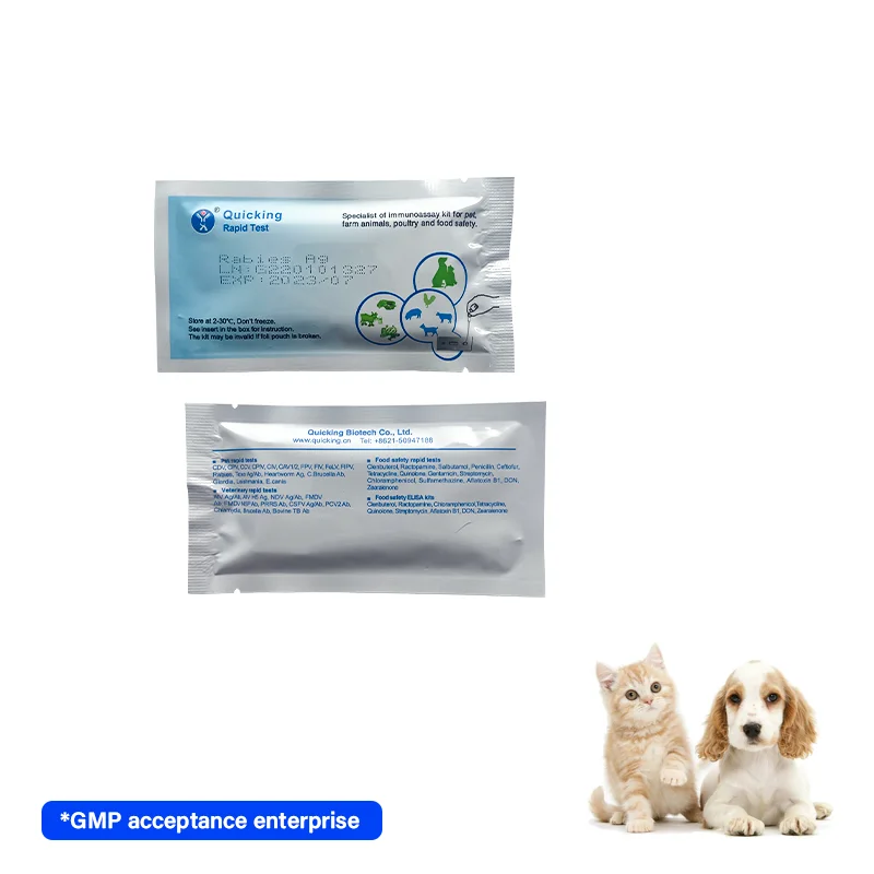 Canine rabies ag lateral flow assay kit test of dog/veterinary diagnostic strip