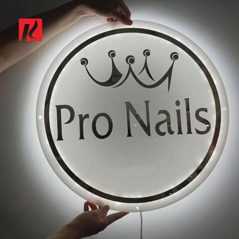Kexian Custom Cosmetic Shop Design Sign Board Shop Background Logo Beauty Salon Sign Business Acrylic Led Sign Logo