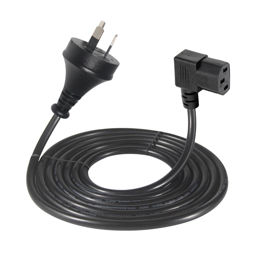 Australian Lead Plug AS / NZS 3112 Approval 3 Pin AC Power Cord to IEC 60320 C13 AU Connector PC