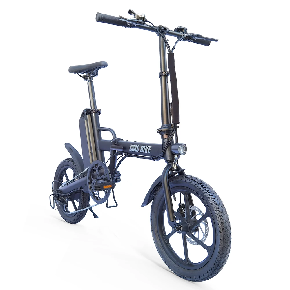  Adult Folding Electric Moped Bike Variable Speed Foldable E-bike 16 Inch