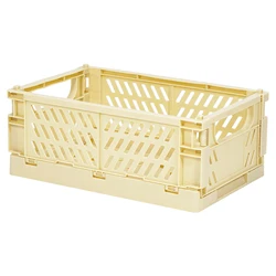 Factory Directly Plastic Luxury Customized Style Fruit vegetable Snack storage folding picnic basket with Handle Wholesale