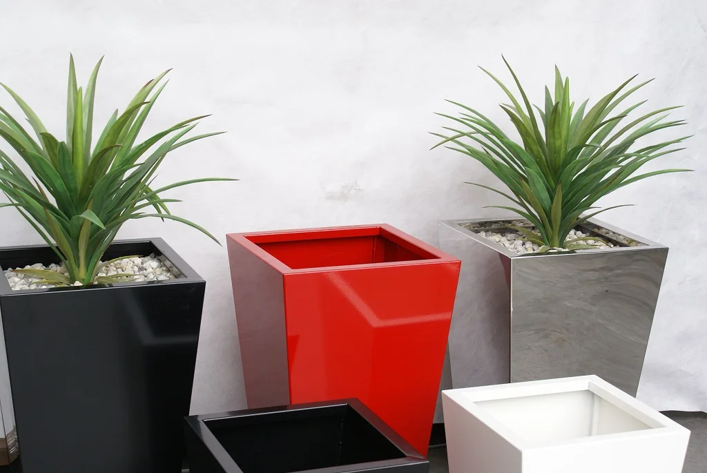 Metal Flower Pots.JPG