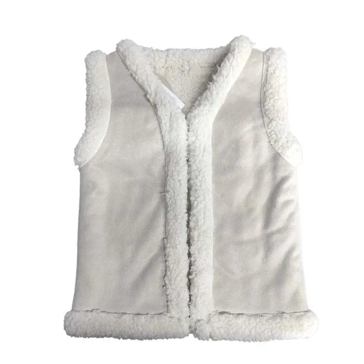 Осень-зима 2021, новый дизайн, детский замшевый жилет