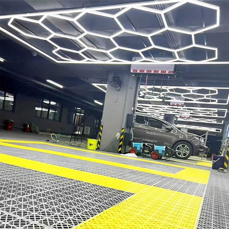 AC Powered White LED Honeycomb Light for Car Shop Garage Workshop & Clothing Store Working Purpose