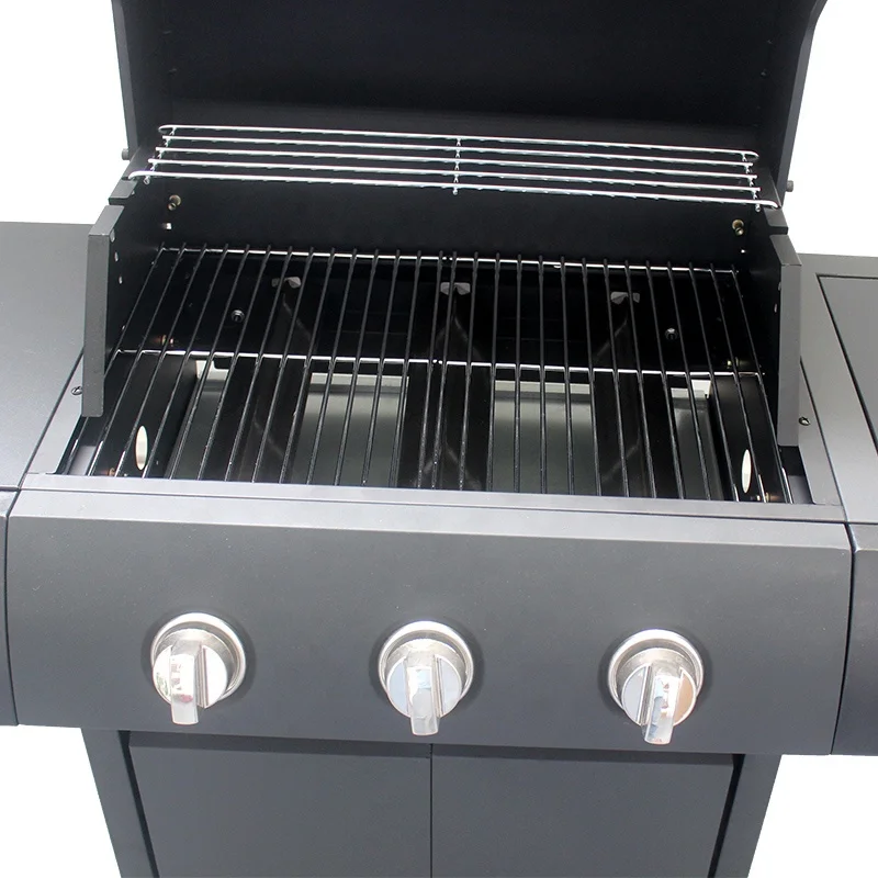 
Garden Barbeque Powder Coated Steel Gas Top Grill for Camping 