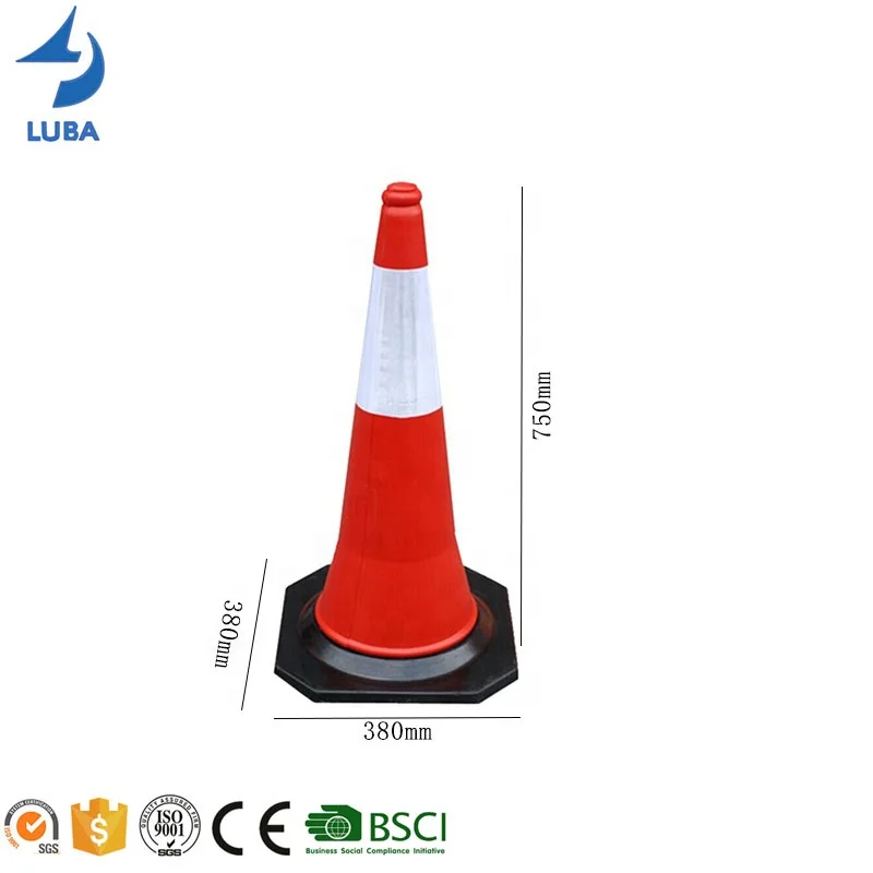 100cm High Quality Mideast Standard Road Safety PE Traffic Cone
