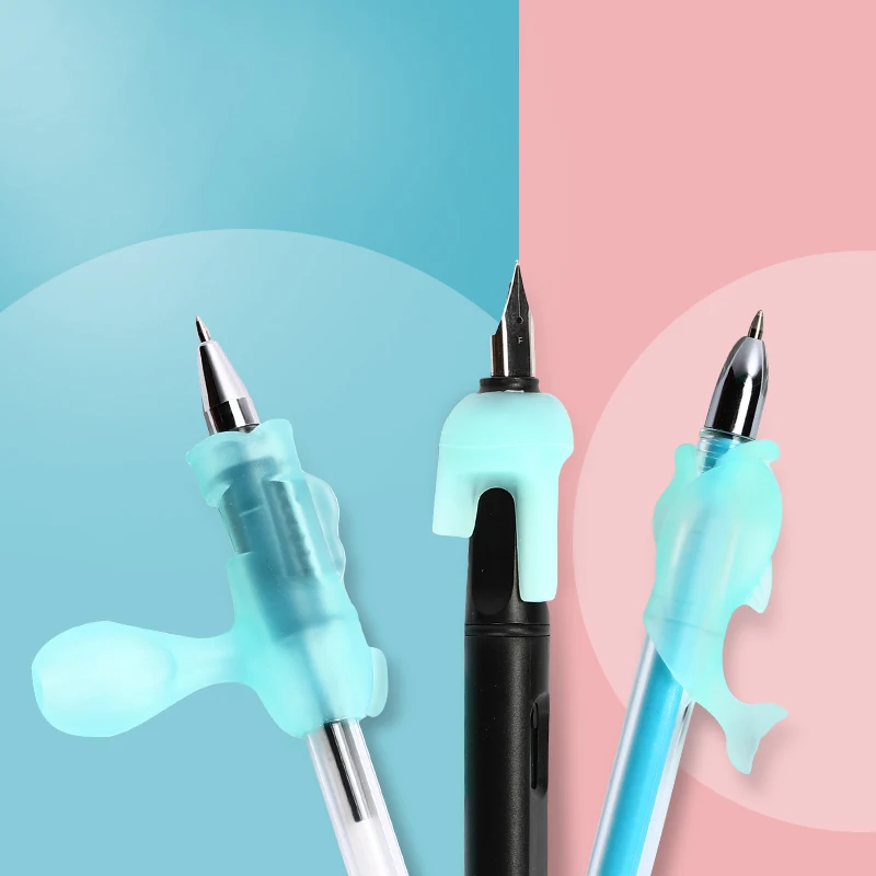 Эргономичная ручка-тренажер для письма силиконовые резиновые ручки для пальцев ручка-карандаш