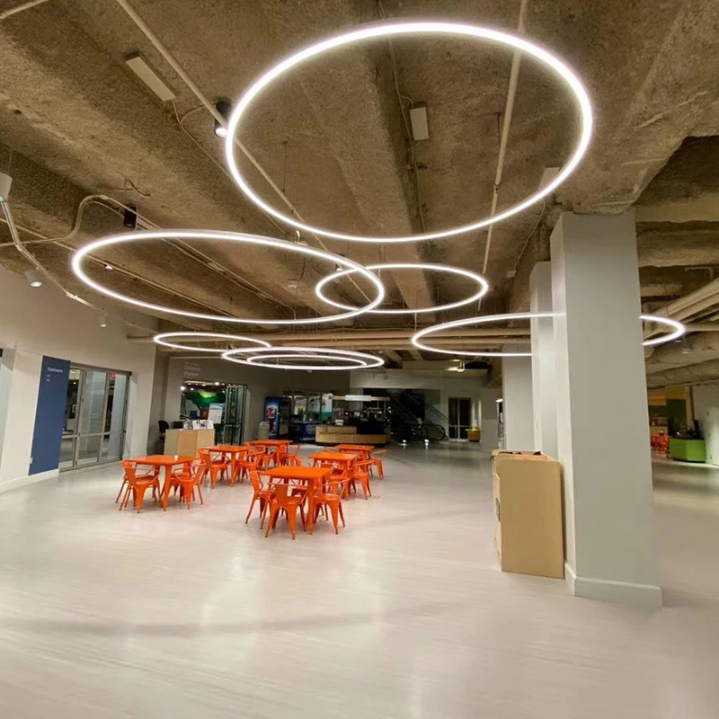 D600mm 900mm 1200mm 1800mm 2400mm 3535 led profil suspdended LED Linear Curve Light