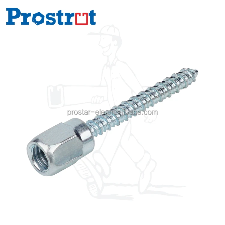 Винт Sammy Style из прямой древесины вертикальный якорь 3/8 дюйма резьба 1/4