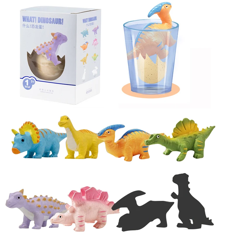Dinosaur egg hatching toy soaked in water will grow dinosaur egg toy