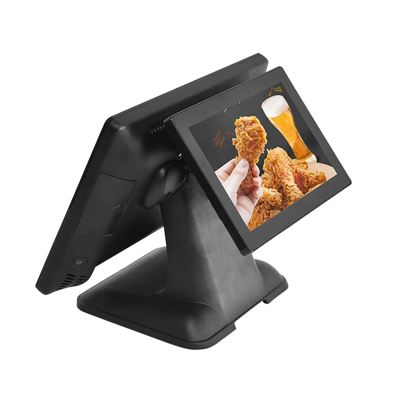  15inch Pos системы кассовый аппарат с сенсорным экраном из серии все в одном компьютер для розничной торговли и ресторане двойной сенсорный
