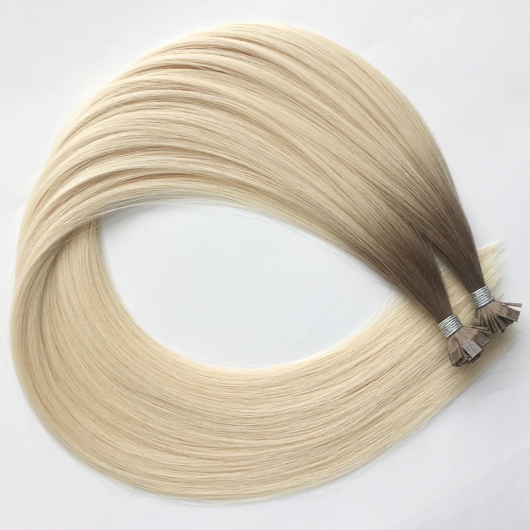 Salon Quality Factory Price European Hair Extension Hair Waterproof Double Drawn K Tip Keratin Russian Hair