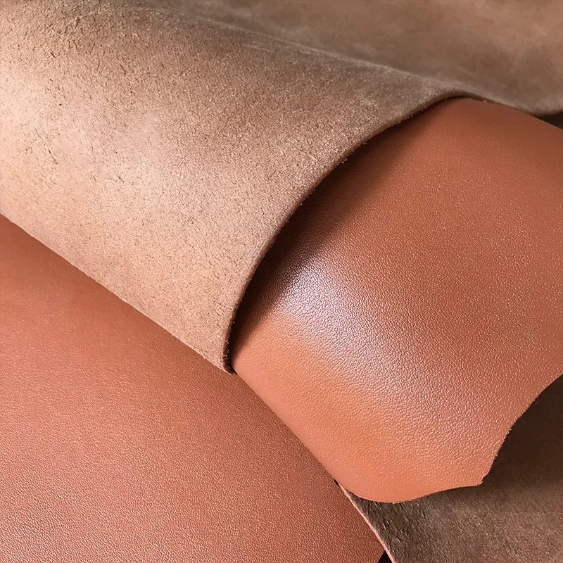 Nappa leather head layer cowhide leather fabric is suitable for making bags and belts