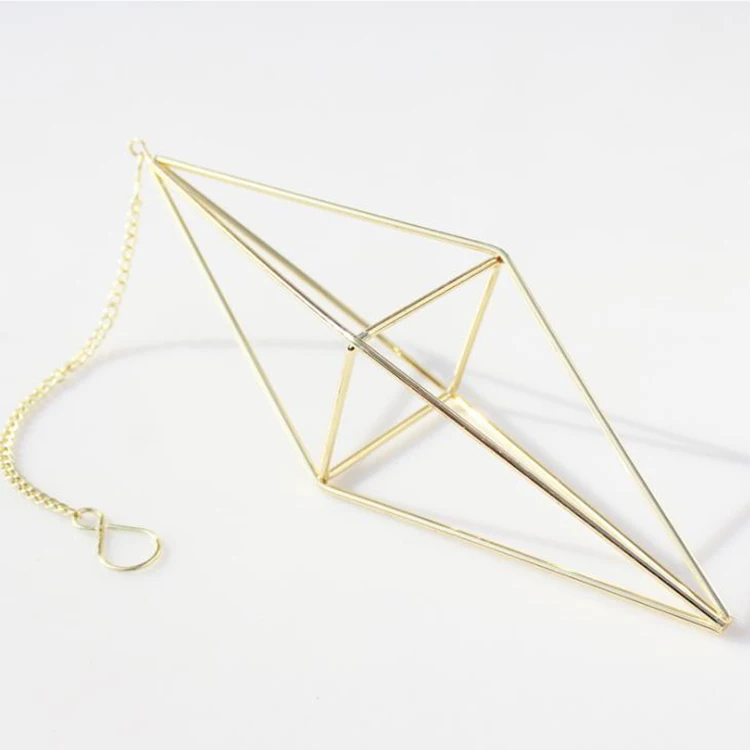 Четырехсторонняя угловая Подвесная подставка для цветов из кованого железа, кронштейн для алмазного искусства, цветочный горшок для растений