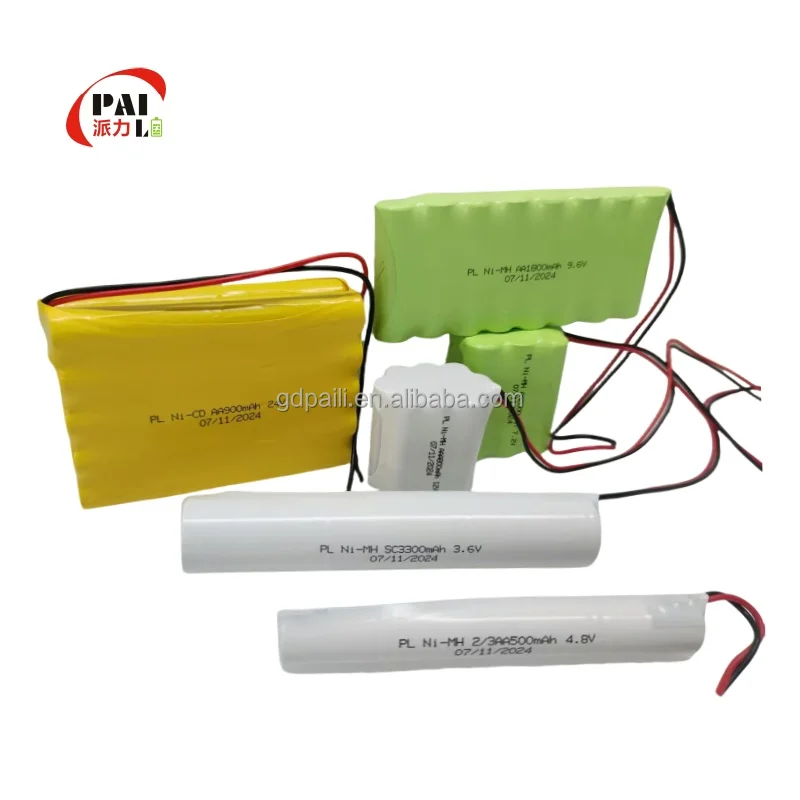 Оптовая продажа изготовленный на заказ AAAA AAA 800mAh NiMH аккумулятор 12 В для гольф-каров бытовой электроники-различные напряжения 2/3 C D SC F