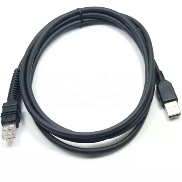 2m USB Male To Rj45 For Zebra Barcode Scanner Cable F LI3608, DS3608, LI3678, DS3678