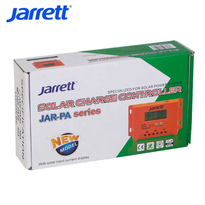 Jarrett за максимальной точкой мощности Солнечный контроллер заряда 30A 12V/24V автоматическая Powmr JAR-PA-30A солнечного зарядного устройства