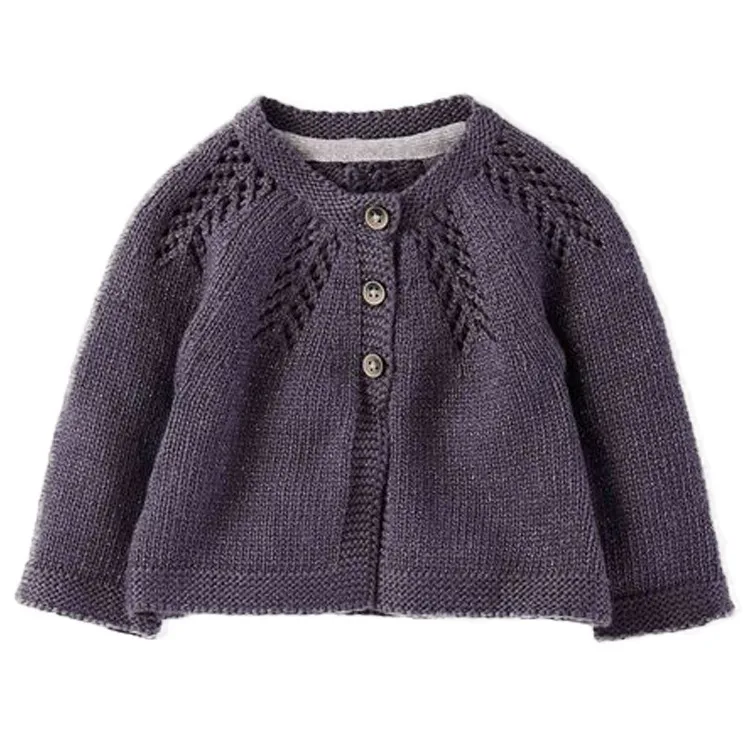 Direct Factory Custom Winter Cotton Knitted Cardigan Child Kids Baby Sweater for Boy Girl