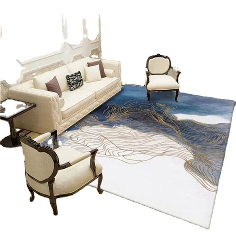 
Natural Printed Hand Tufted Wool New Handmade Silk Wool Rug And Carpet Plaid Rug Luxury Door Mats 