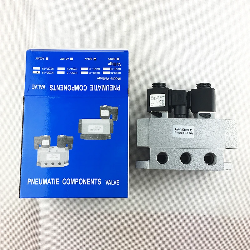 2/5 way K25D2-15 Sliding column type directional valve 1/2inch Safety solenoid valve