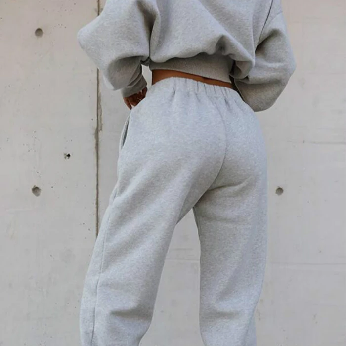 
2021 Autumn Winter Women Hoodie Fleece Sweat pants leisure suit 