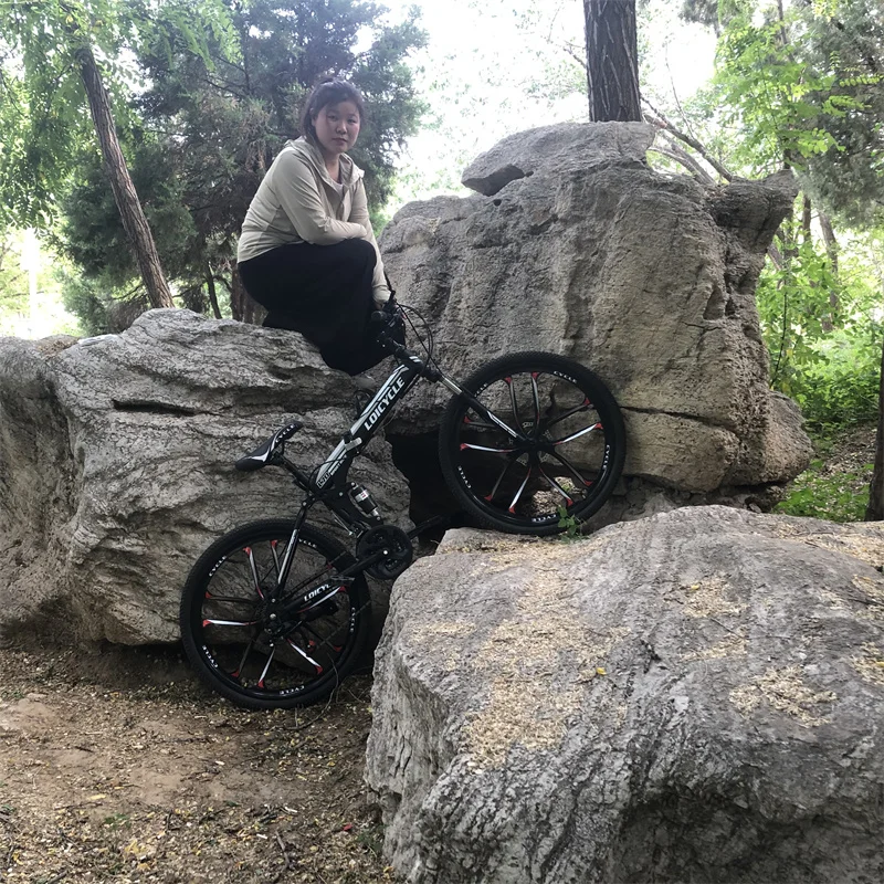 Eco-friendly Factory 26 Folding Mountain Bike 21 Speed bicycle For Man women