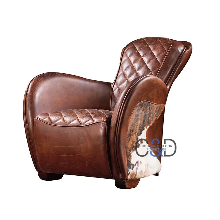 
Античный итальянский кожаный стул uk 