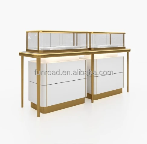 Lishi China Factory Stainless Steel Jewelry Display Cabinets Showcase, Jewelry Showcase Retail Store