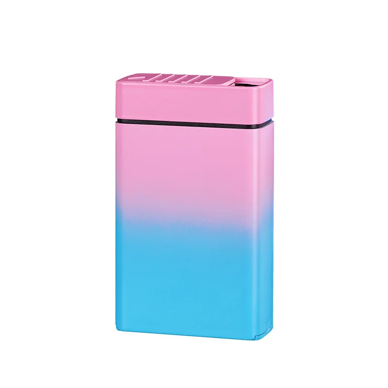 2024 New Electronic Mini Windproof Usb Charging Gift Cigarette Lighters Box for Men Portable Magic Rechargeable Electric Lighter