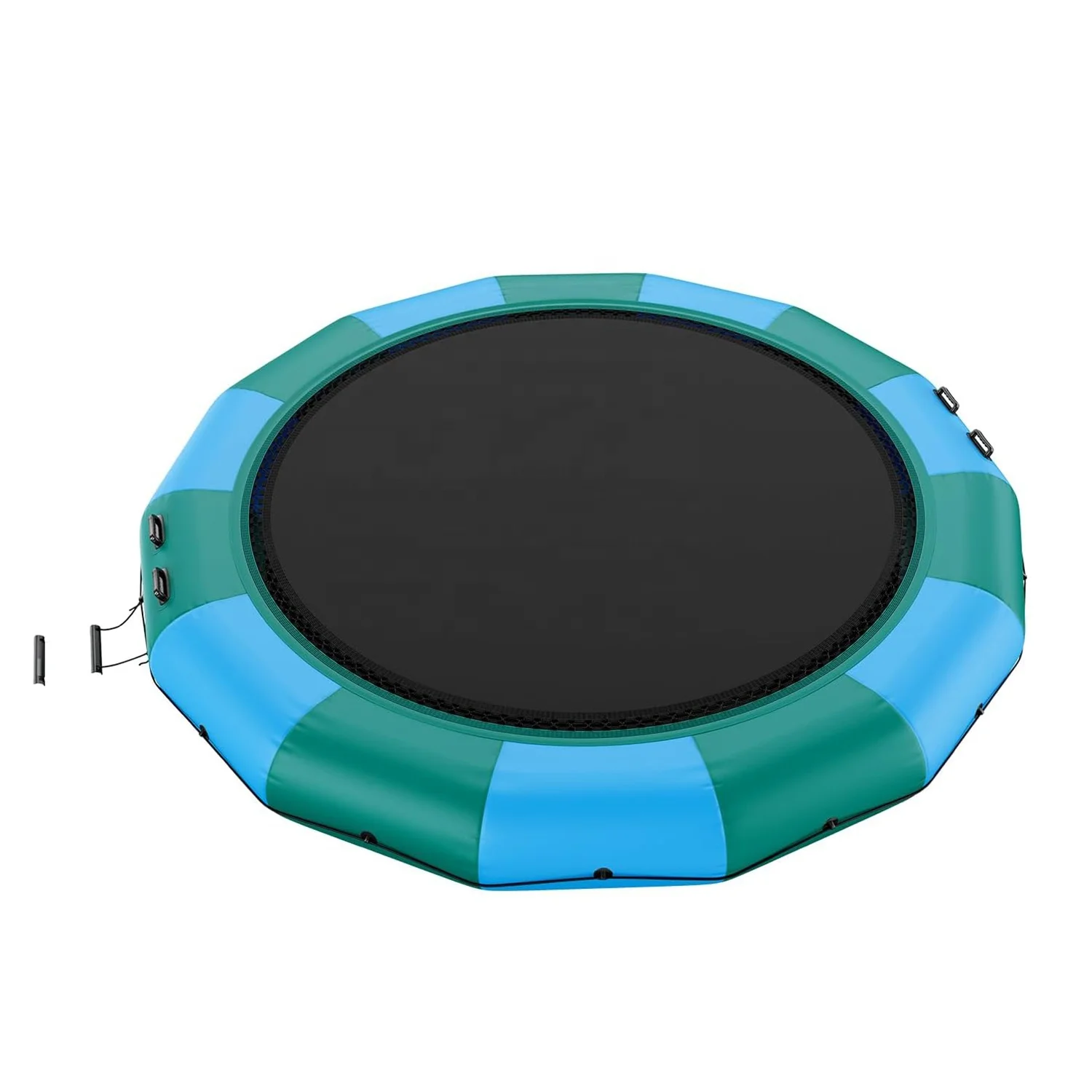 Manufacturer Water Games Trampoline With Platform Inflatable Sea Water Park Trampoline Inflatable Floating
