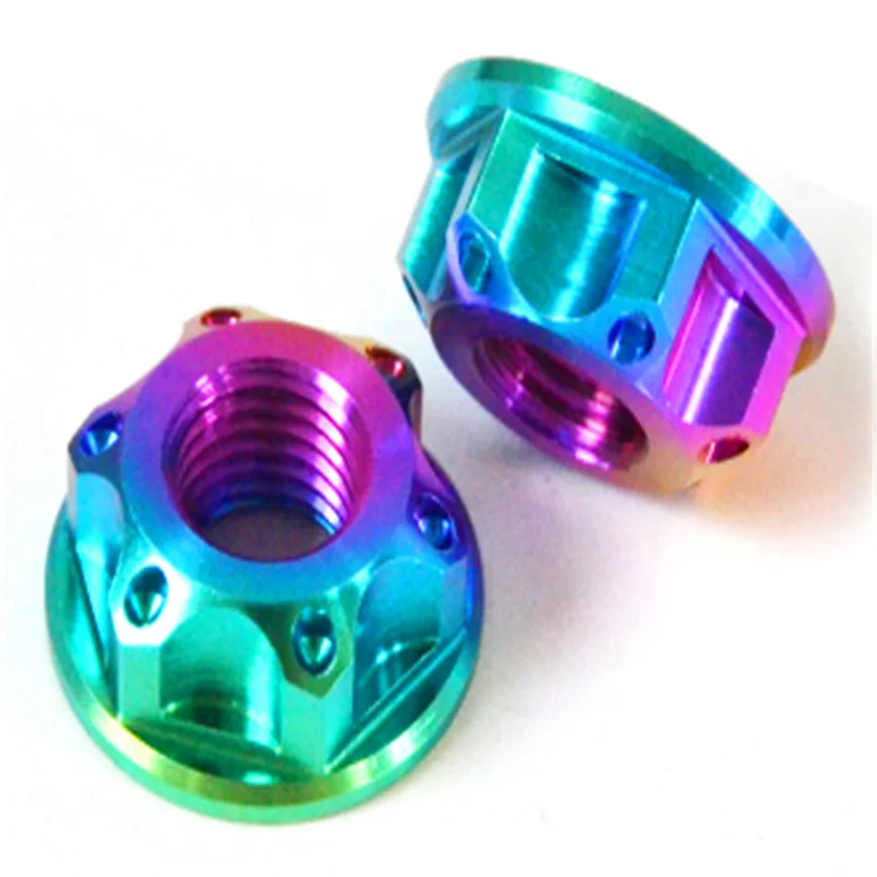 Titanium Rear Axle Steering Flange Stem Torx Nut for Motorcycle